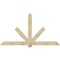 Ekena Millwork Kennewick Rough Sawn Timber Gable Bracket, Douglas Fir, 96"W x 52"H x 2"D x 6"F, 13/12 Pitch GBW096X52X0206KEN00RDF - alternate 1